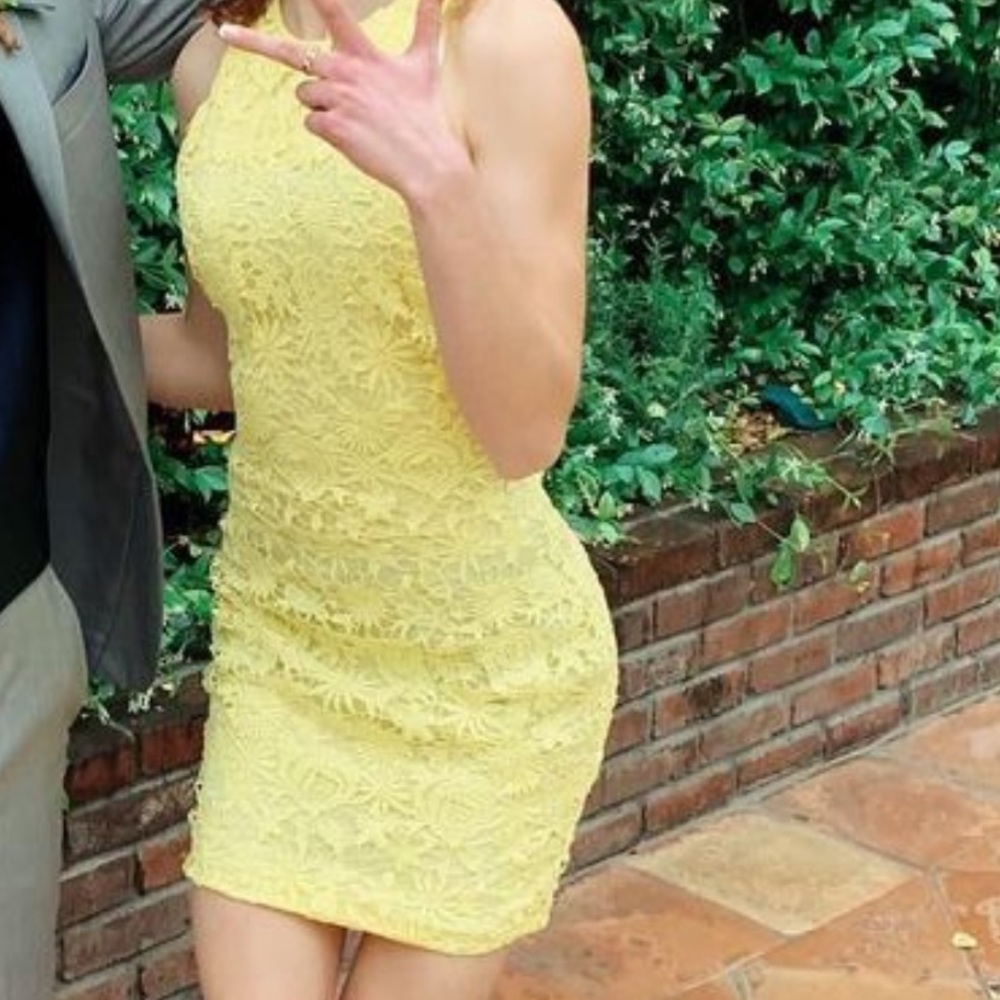 NEW Yellow cocktail dress